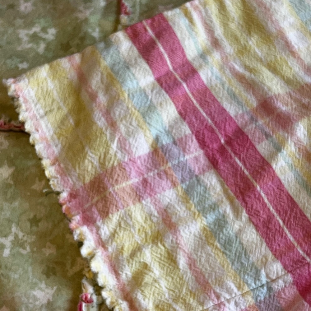 Nee Baby Rag Quilt in Green - Picture 3 of 5